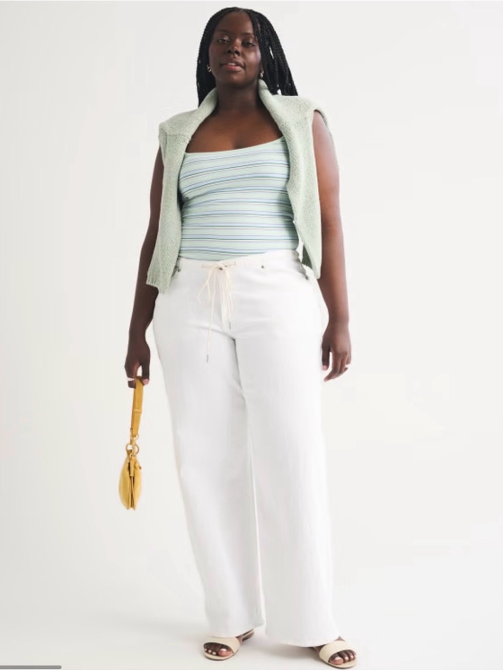 NWT Curve Love Linen-Blend Low Rise Ultra Loose
Drawstring Jean